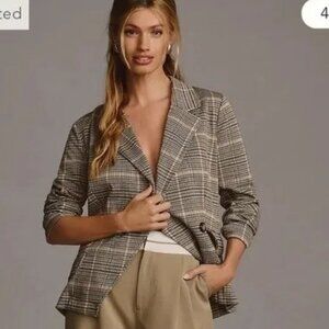 Anthropologie Maeve Collegiate Knit Blazer XSP